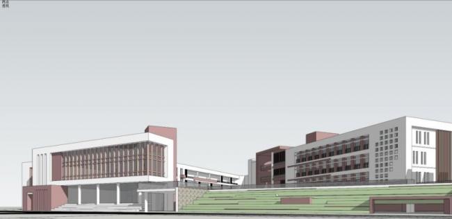 Modern Multi-Story Elementary School Model | Educational Campus Architecture in SketchUp