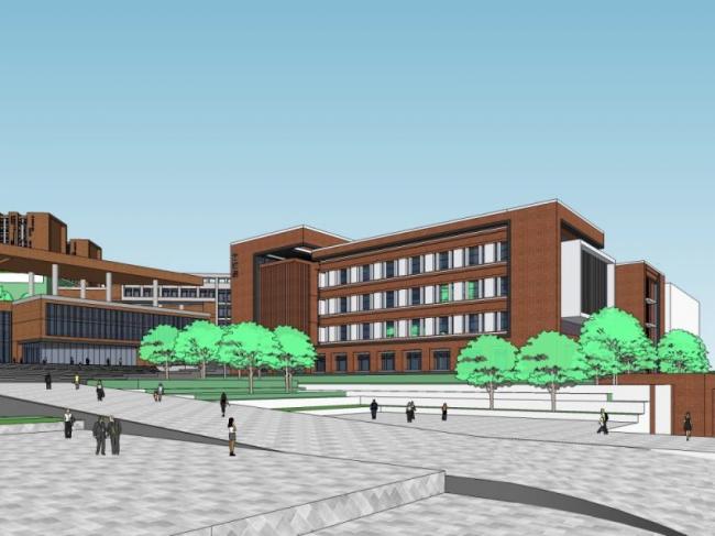 Modern Multi-Story School Building Design | Campus Educational Architecture in SketchUp