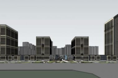Detailed SketchUp Model of a Multi-Story Classical Commercial Complex Featuring Office and Shopping Spaces-BIM WORLD