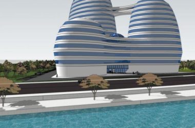 Modern Multi-Story Hotel Model in SketchUp-BIM WORLD