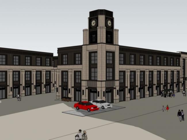 Classical Multi-Story Office Building Model in SketchUp