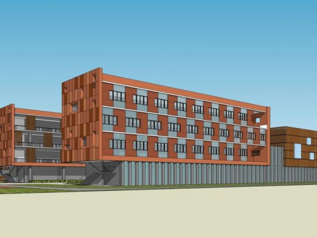 Modern Multi-Story Elementary School Campus Model in SketchUp