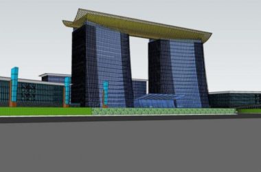 Modern High-Rise Office Building Model in SketchUp-BIM WORLD