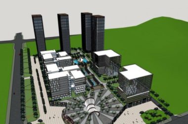 SketchUp Complex Model: Multi-Story High-Rise Office, Hotel, Commercial, and Modern Apartment Building-BIM WORLD