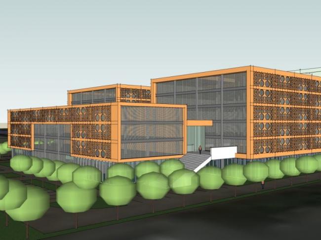 Modern Multi-Story Office Building in Contemporary Chinese Style – SketchUp Model