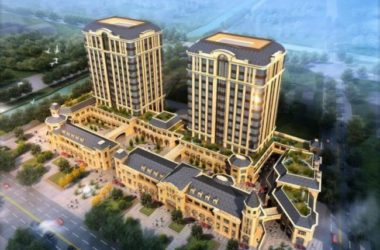 Modern Multi-Story Office Building with Ground Floor Commercial Space – SketchUp Model-BIM WORLD