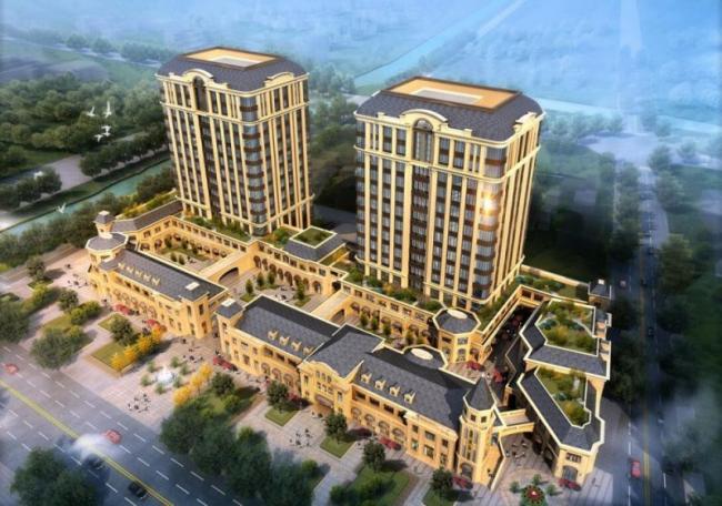 Modern Multi-Story Office Building with Ground Floor Commercial Space – SketchUp Model