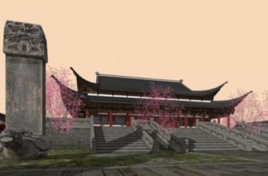 SketchUp Model of a Multi-Story Ancient Chinese Temple-BIM WORLD
