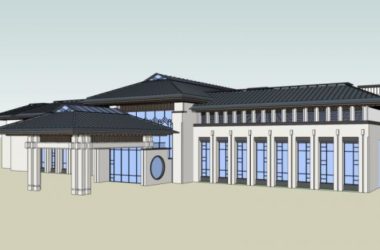 SketchUp Multi-Story Hotel Model Featuring Traditional Chinese Architecture-BIM WORLD
