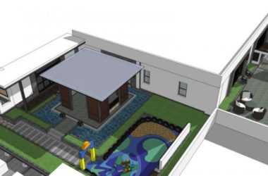 Modern Roof Garden Landscape Model in SketchUp-BIM WORLD