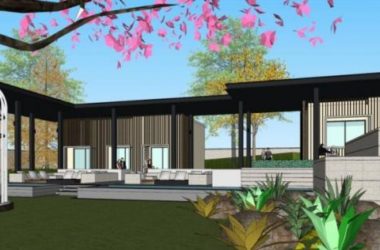 SketchUp Business Model: Modern Low-Rise Sales Office Design-BIM WORLD