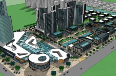 SketchUp Complex Model: Modern Multi-Story High-Rise Office, Hotel, Commercial, and Residential Building-BIM WORLD