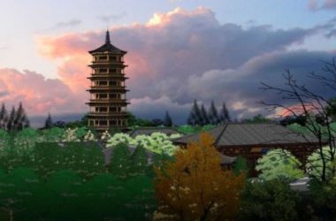 SketchUp Model of Ancient Chinese Multi-Story Temple Architecture-BIM WORLD