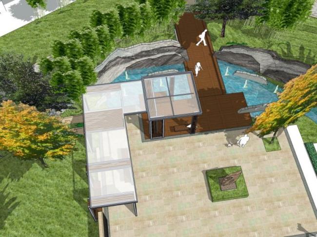 Modern Residential Community Landscape Design in SketchUp