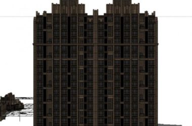 SketchUp Residential Models: Classical-Style Super High-Rise and Traditional Homes-BIM WORLD