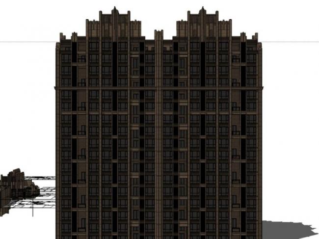 SketchUp Residential Models: Classical-Style Super High-Rise and Traditional Homes