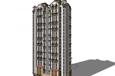 SketchUp Residential Models: High-Rise Buildings in Classical Style-BIM WORLD