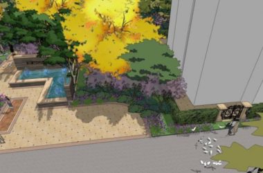 Classical-Style Community Entrance Landscape Model in SketchUp-BIM WORLD