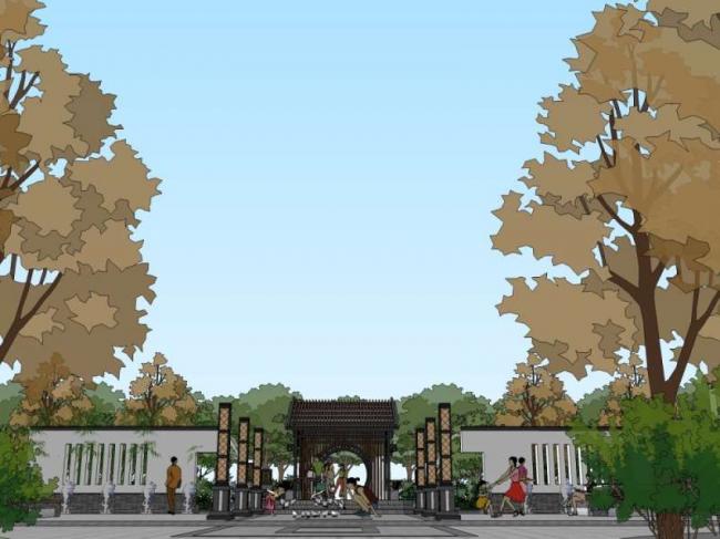 SketchUp Landscape Models: Community, Residential, and Traditional Chinese Styles