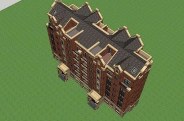 SketchUp Multi-Story Residential Model in British Classical Style-BIM WORLD