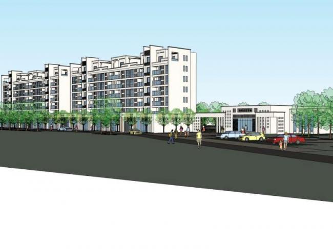 Modern Multi-Story Residential Model in SketchUp