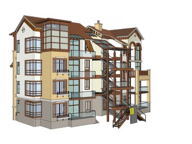 SketchUp Multi-Story European Classical Residential Model