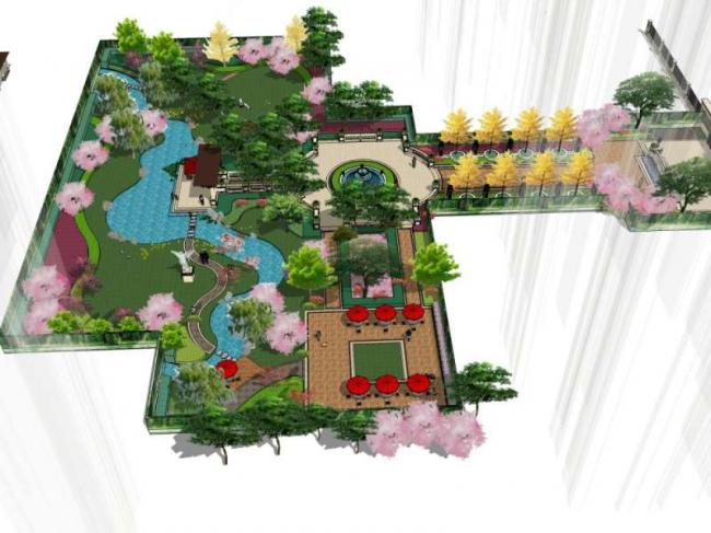 SketchUp Landscape Models: Community, Residential, and Classical Designs