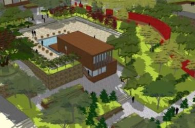 Modern Square Landscape Design in SketchUp-BIM WORLD