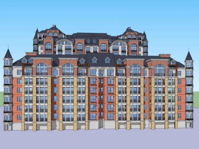 SketchUp Residential Models: Classical-Style High-Rise Buildings