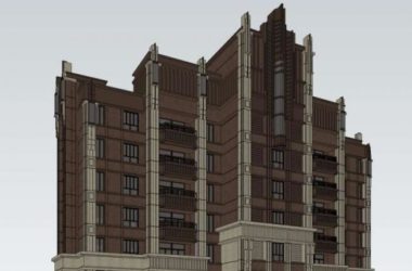 Classical-Style Super Tall Residential Model in SketchUp-BIM WORLD