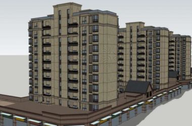 SketchUp Residential Models: Small and High-Rise Buildings with Ground-Floor Commercial Spaces in Classical Style-BIM WORLD