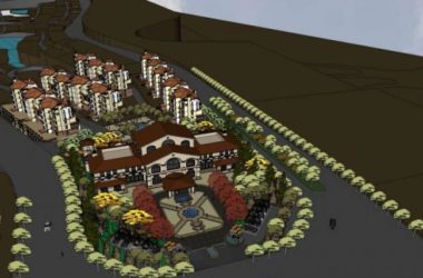 SketchUp Multi-Story Residential Community and Sales Office in Classical Style-BIM WORLD