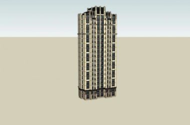 SketchUp Residential Models: High-Rise and Classical Style Buildings-BIM WORLD