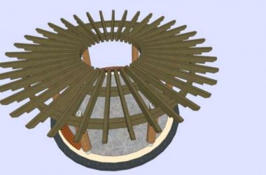 Modern Pavilion Sketch Model in SketchUp-BIM WORLD