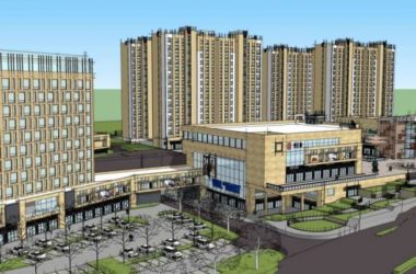 Modern High-Rise Residential with Ground-Floor Commercial Space | SketchUp Model-BIM WORLD