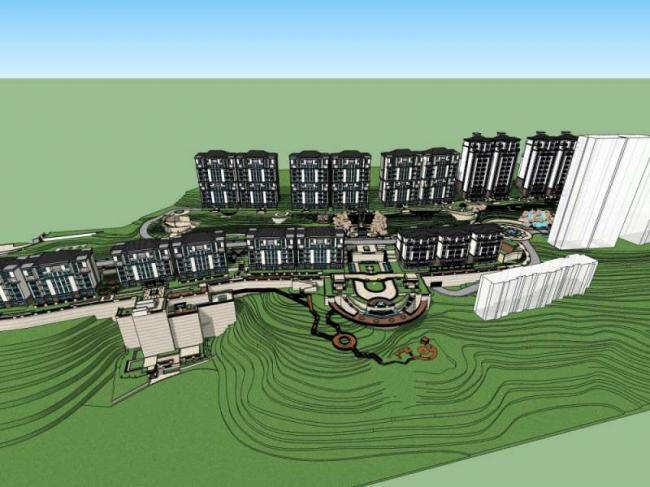 SketchUp Models for Residential Buildings: High-Rise Communities and Classical Designs