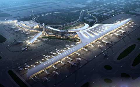 Modern Airport Bridge Design on Station Road | SketchUp Visualization