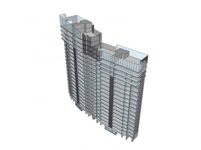 Modern High-Rise Residential Building Models in SketchUp