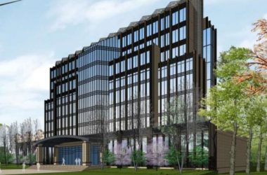 Modern Multi-Story Office Building Model in SketchUp-BIM WORLD
