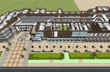 SketchUp Business Model: Modern Multi-Story Commercial Street Design-BIM WORLD
