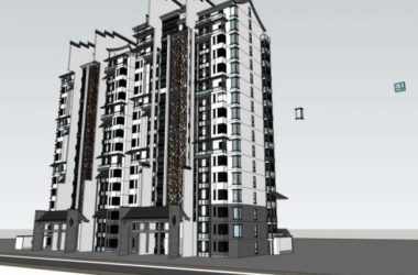 SketchUp Residential Models: High-Rise Buildings with Chinese Architectural Style-BIM WORLD