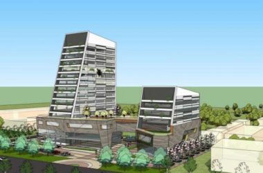 Modern High-Rise Office Building Model in SketchUp-BIM WORLD
