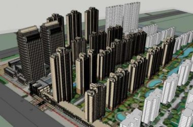 SketchUp Model: Classical High-Rise Residential with Ground Floor Commercial Space-BIM WORLD