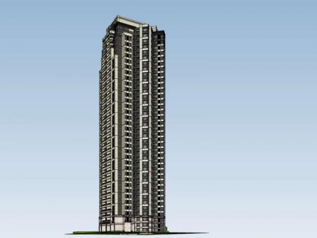 SketchUp Residential Models: High-Rise and Classical Style Buildings