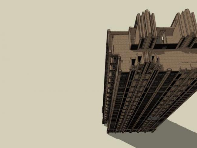 SketchUp Residential Models: High-Rise and Classical Style Buildings