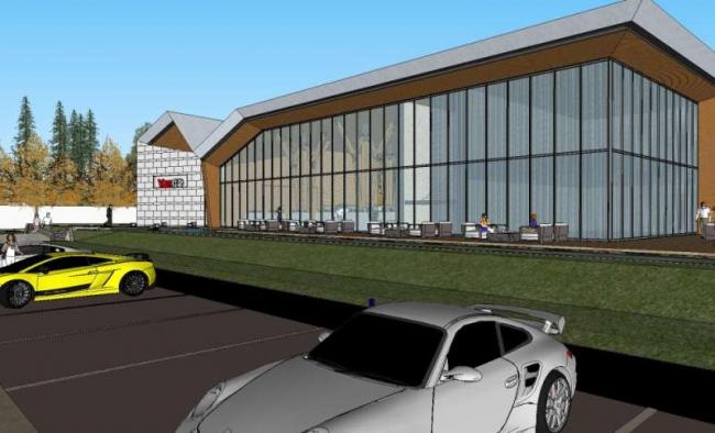 SketchUp Business Model: Modern Multi-Story Sales Office Design