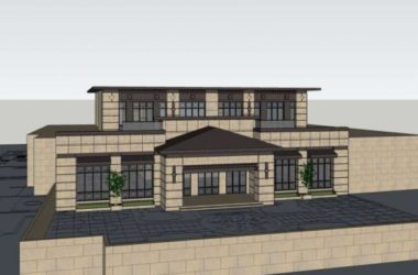 SketchUp Business Model: Multi-Story Classical Style Commercial Club Design-BIM WORLD