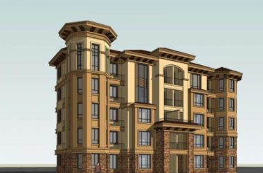Classical Multi-Story Residential Building Model in SketchUp-BIM WORLD