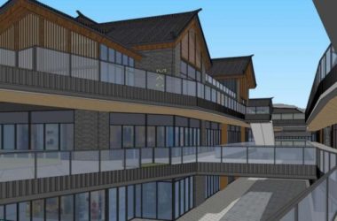 SketchUp Business Model: Multi-Story Commercial Street with Chinese Architectural Style-BIM WORLD