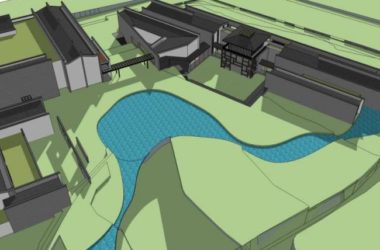 SketchUp Cultural Model: Multi-Story Museum Featuring Traditional Chinese Architecture-BIM WORLD
